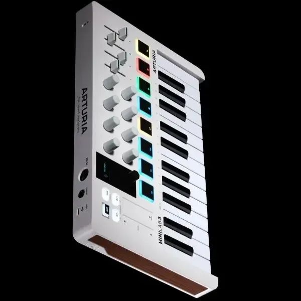 Teclado Controlador Arturia Minilab 3 Alpine White Branco