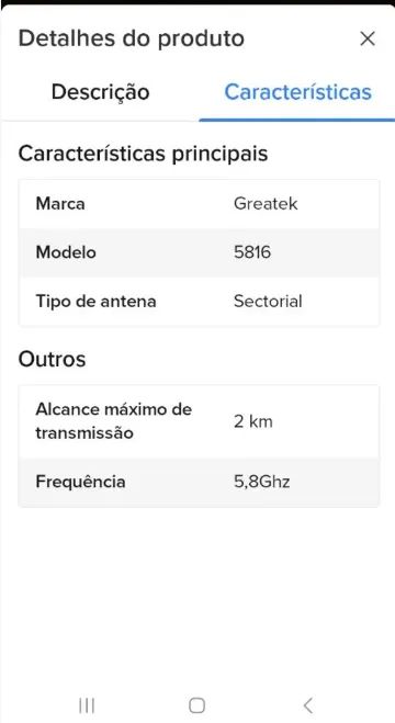 ANTENA SETORIAL GREATEK 5.8 GHz Nova - Foto 3