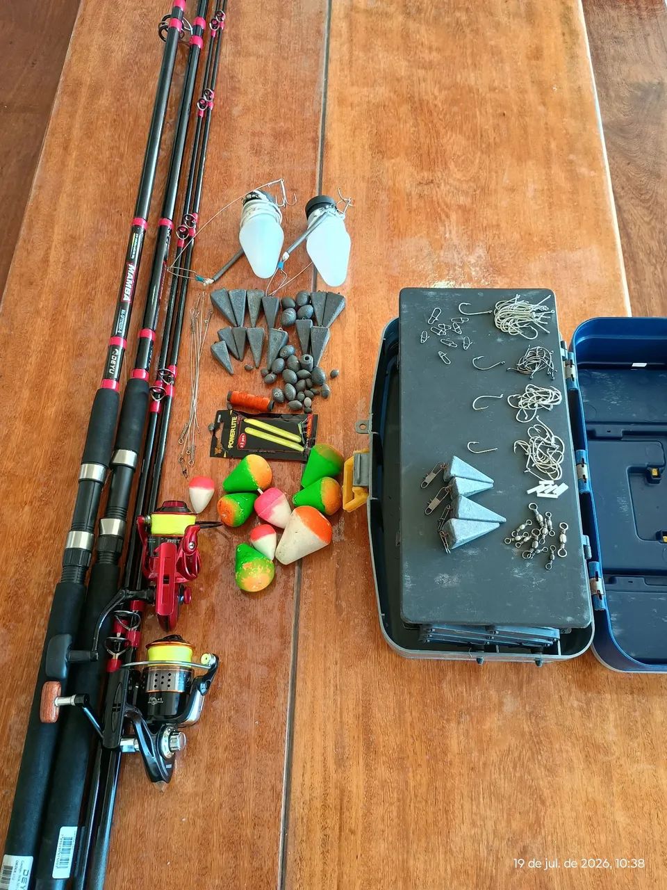 Vendo diversos materiais de pesca 