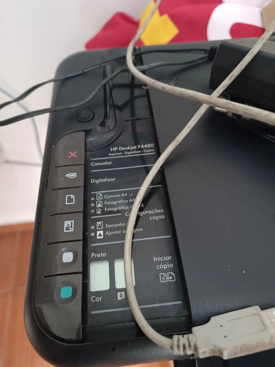 Multifuncional Deskjet HP 4480 com fonte e cabo  - Foto 5