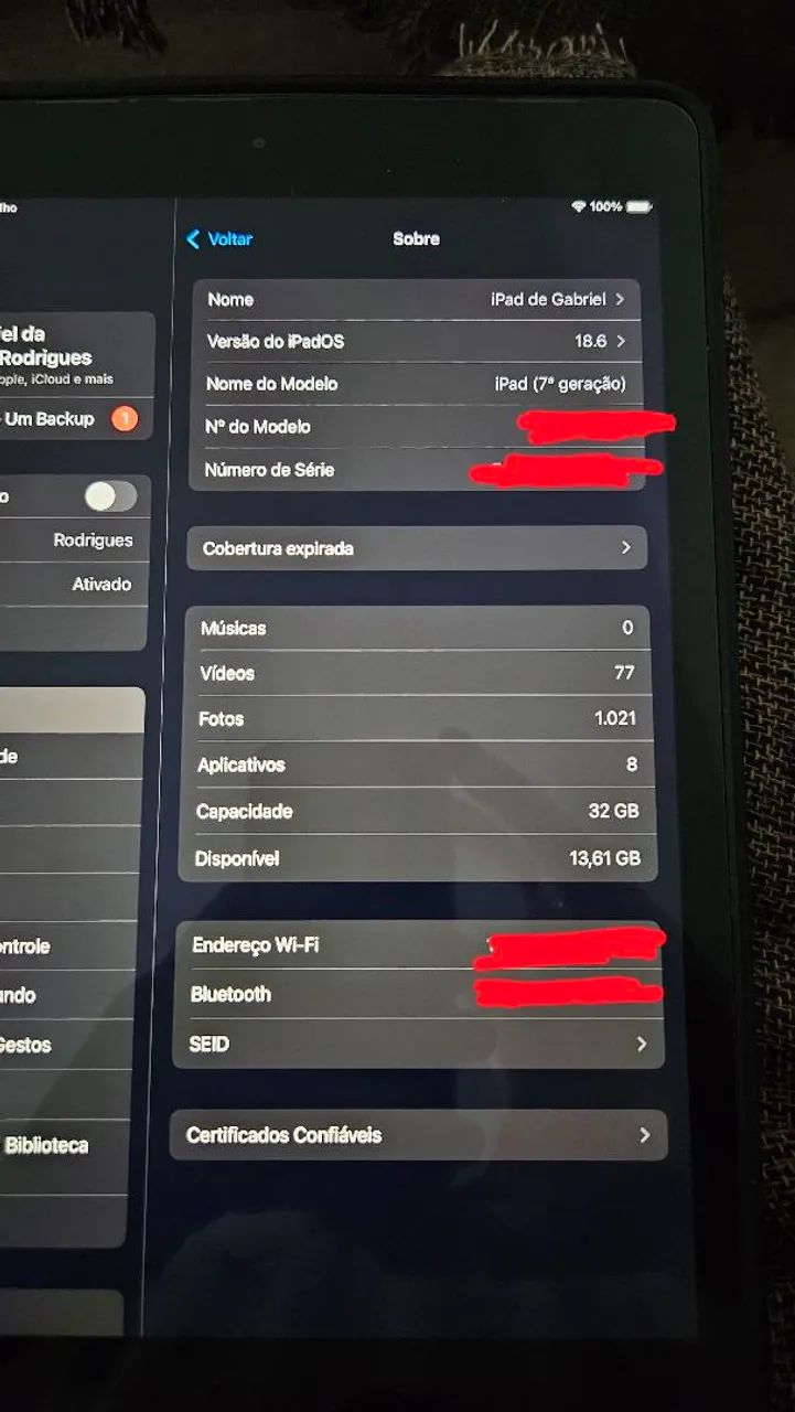 Ipad 7 32gb com caneta - Foto 2