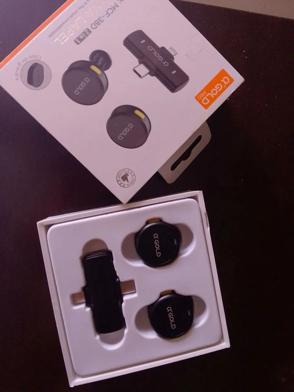 Microfone de lapela 