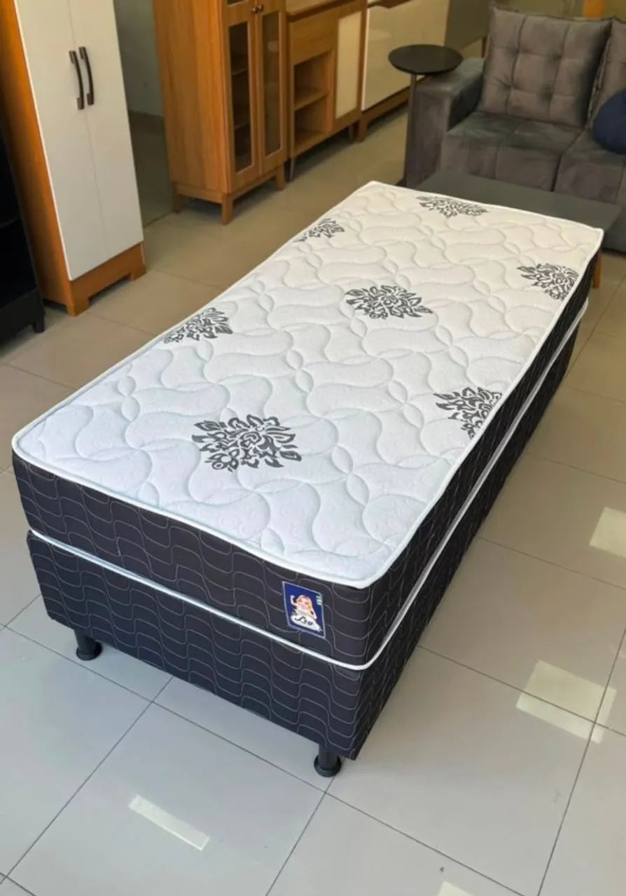 Cama Box Solteiro 88x1.88 (base e colchão Individual) - Foto 2