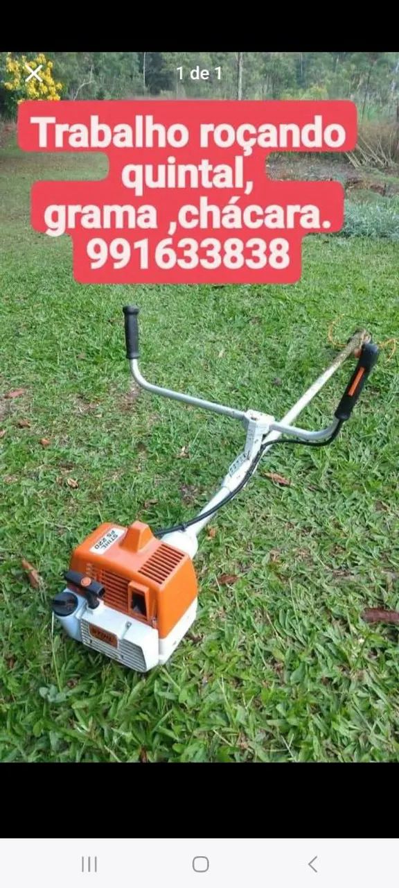 Trabalho roçando terreno quintal grama chácara  - Foto 2