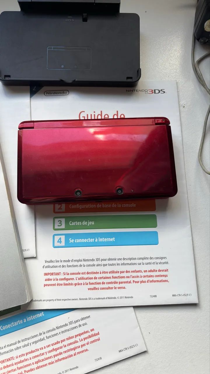 Nitendo 3DS vermelho 2011