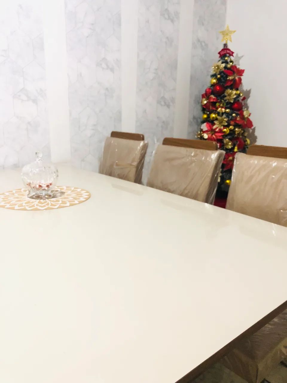 Vendo mesa com 6 cadeiras / motivo: mudança  - Foto 5