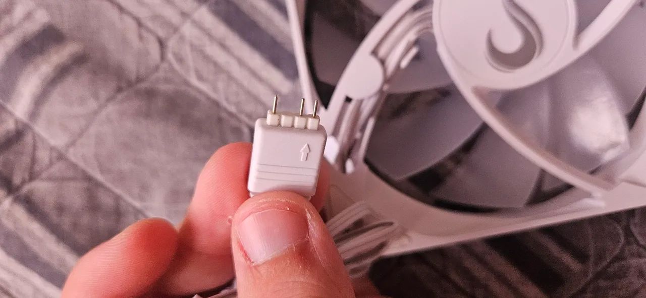 Fan Rise Mode Frost 120mm ARGB 5V Branco - Foto 3