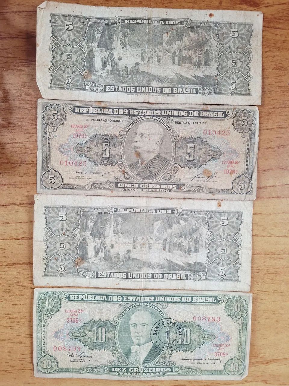Cédulas de Dólar antigo Estados Unidos 