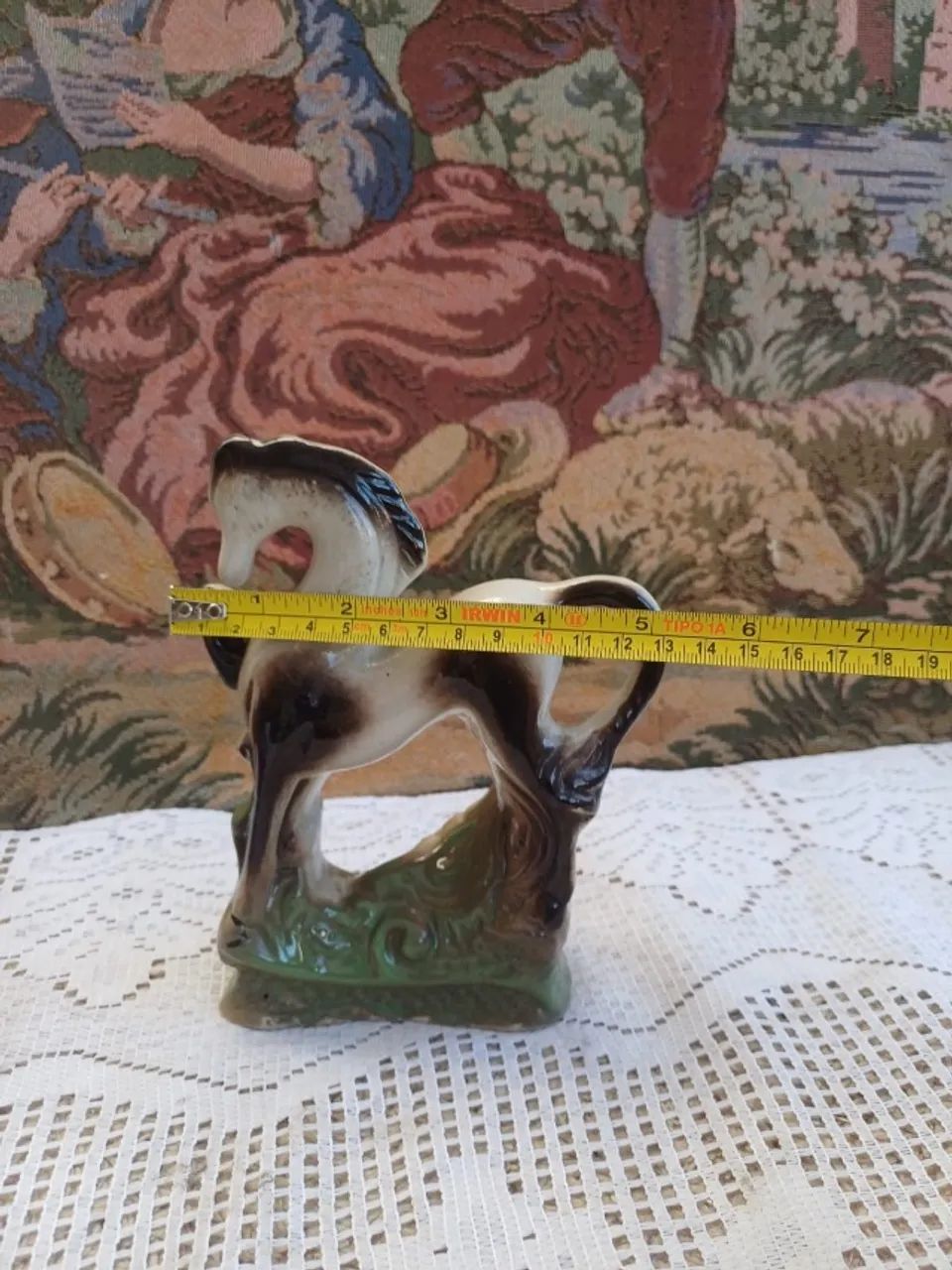 Escultura em porcelana antiga anos 80 - motivo cavalo  - Foto 5