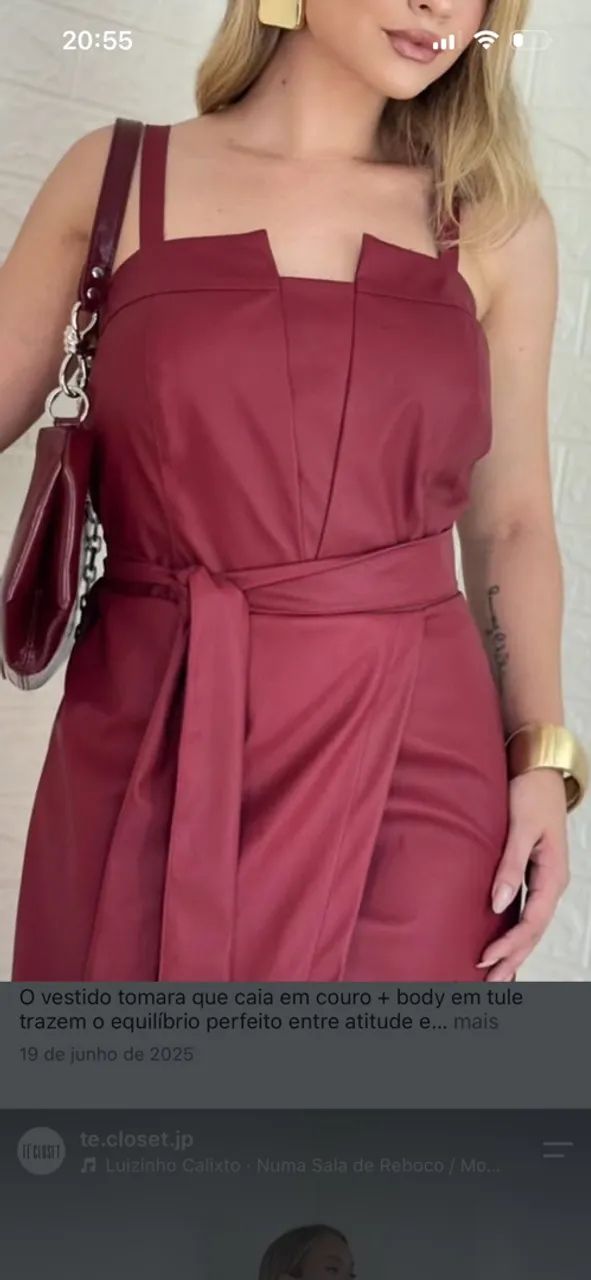 Vestido cor MARROM - Foto 2