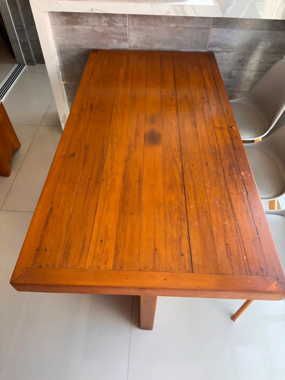 Mesa de Madeira (1,74 x 90cm) - Foto 3