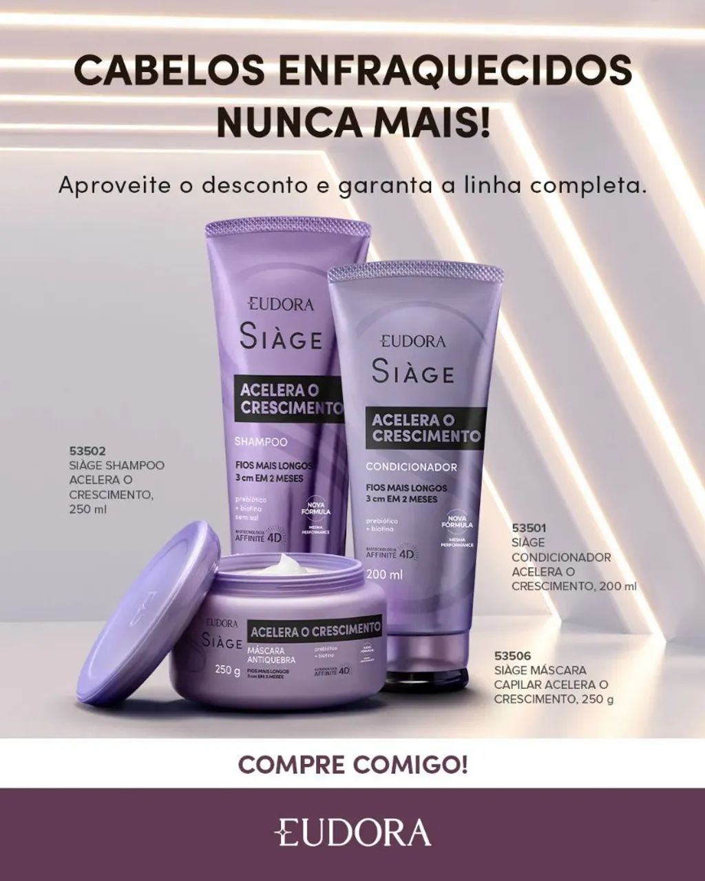 Shampoo Siàge Acelera O Crescimento 250ml