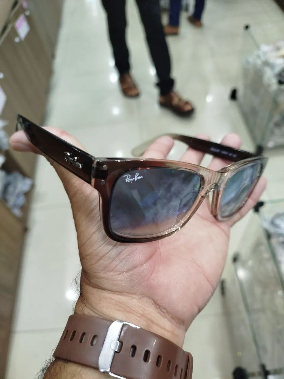 Óculos Polarizado Ray-ban mega - Foto 2