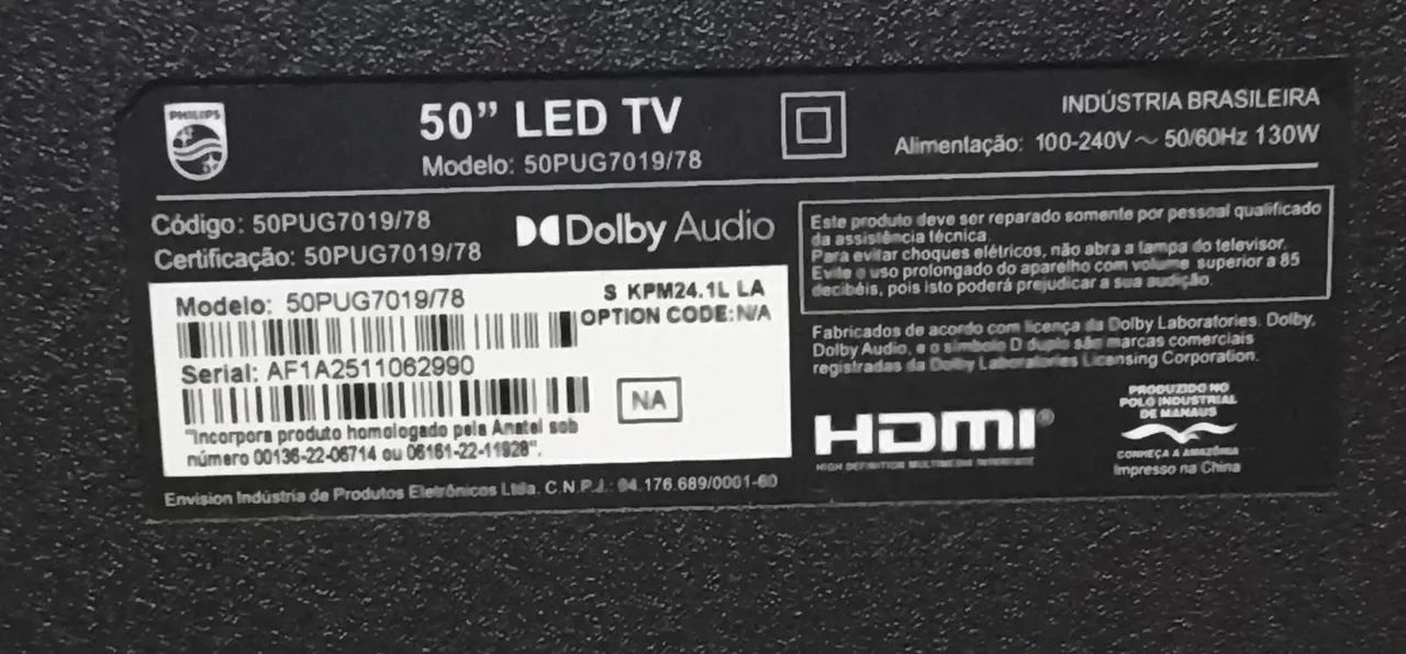 Vende-se TV Samsung 50" LED