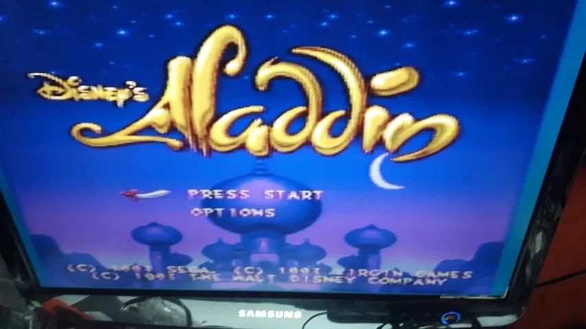 Aladdin Mega Drive com CX de locadora  - Foto 4