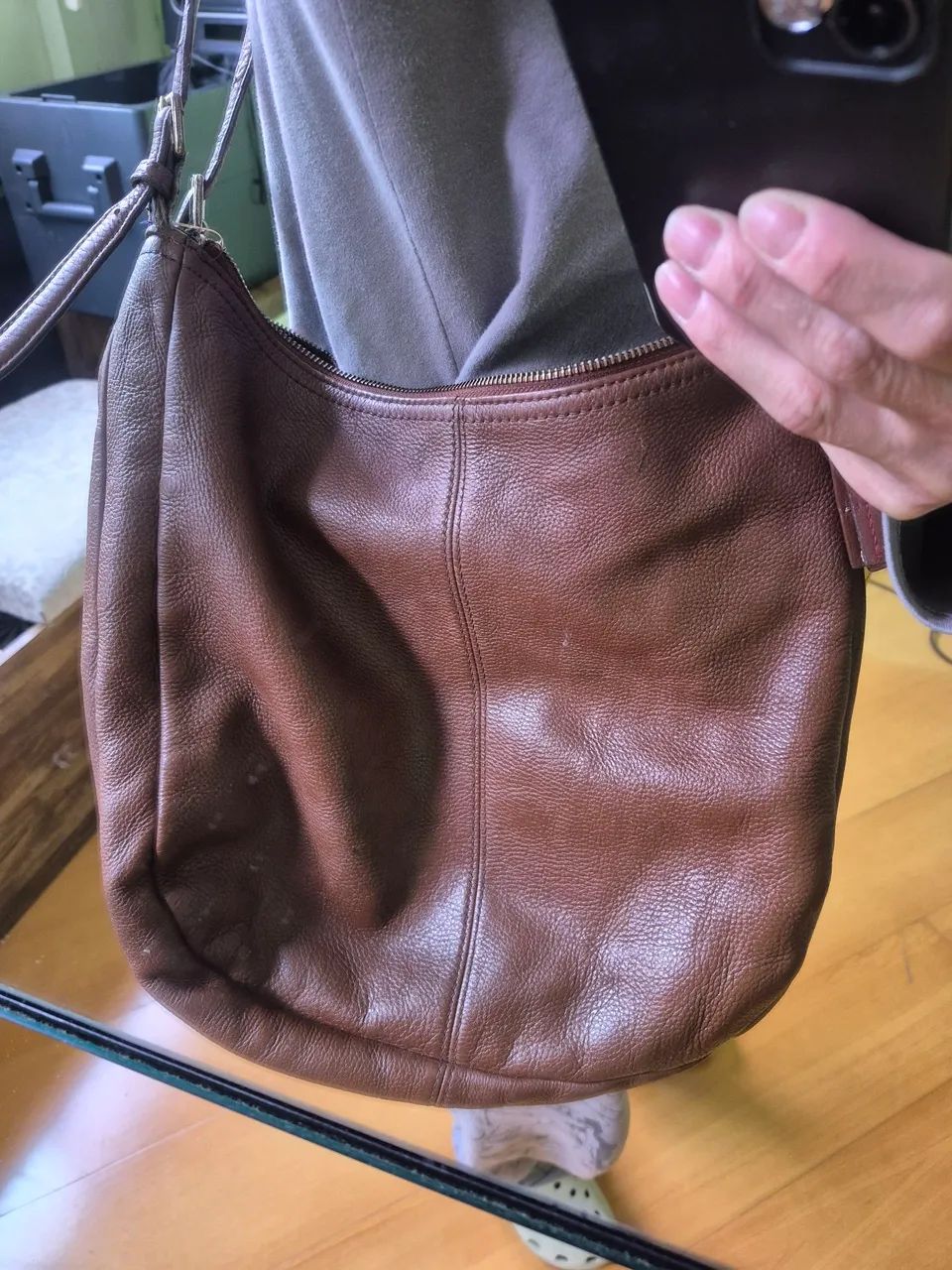Bolsa de couro da tommy - Foto 4