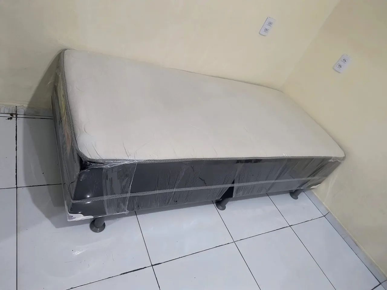 Cama Solteiro Box Espuma Higienizada 