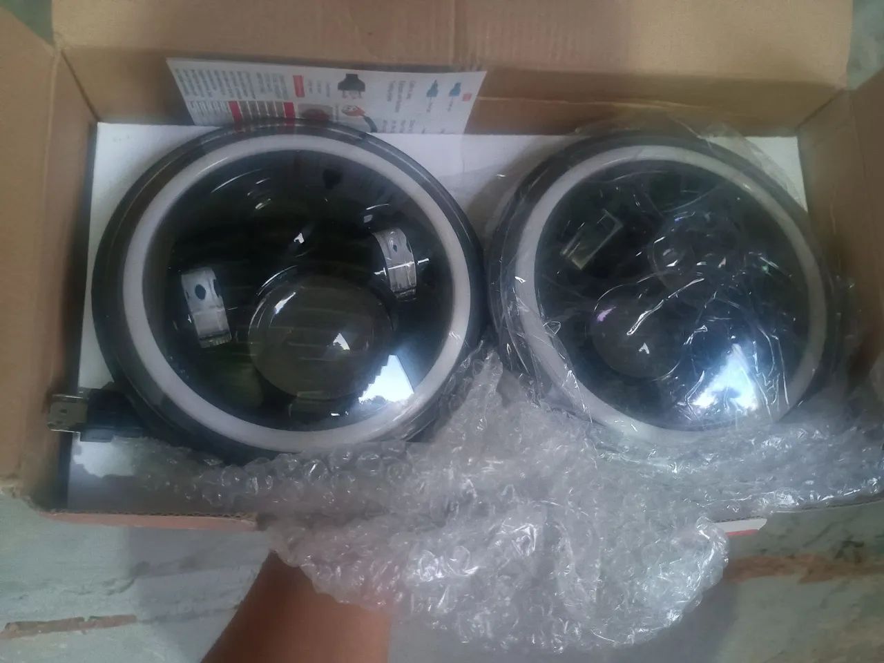 Farol led redondo 7 polegadas Angel 