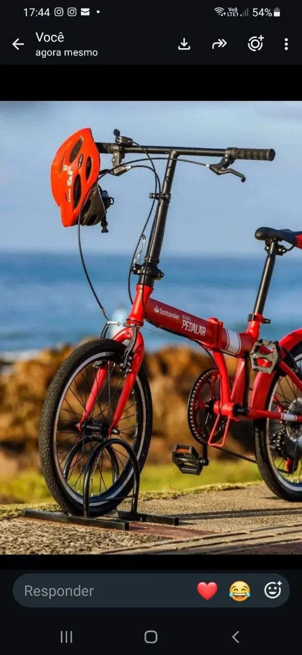 Bicicleta Dobrável Marchas Nova - Foto 2