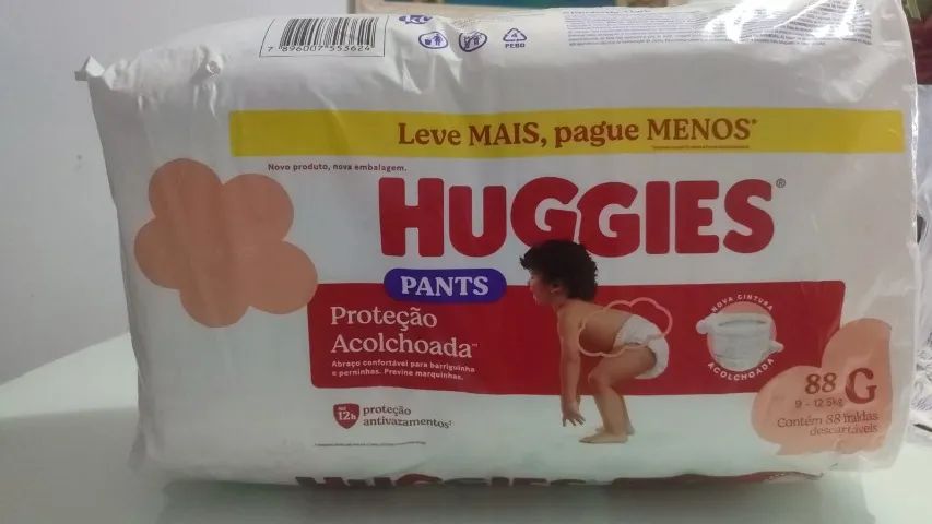 Fralda Huggies Proteção Acolchoada G 88 Unidades - Foto 2