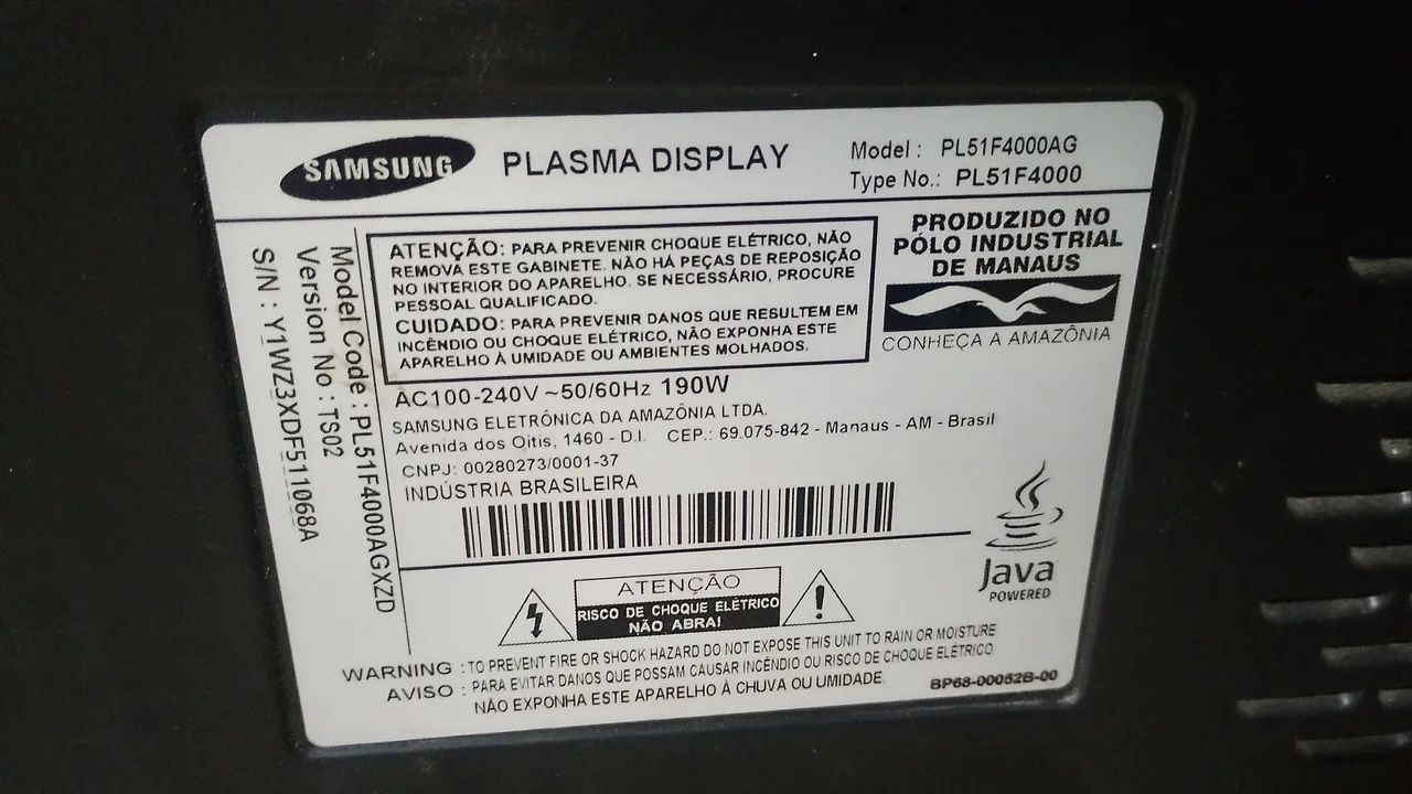 Tv Samsung 51 polegadas plasma  - Foto 2