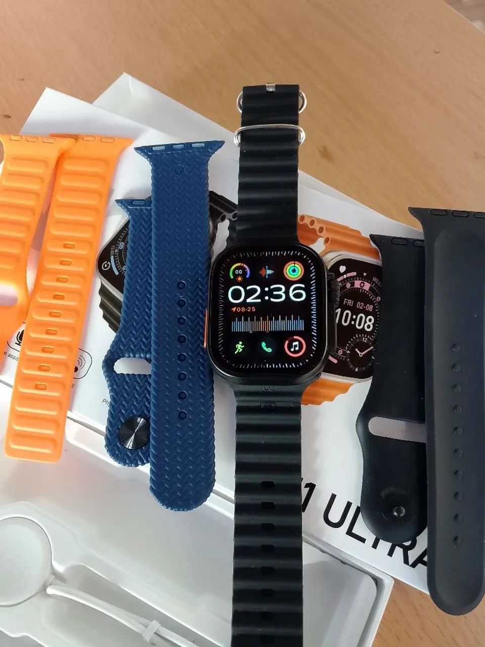 Relógio smartwatch N11 ultra 4 pulseiras  - Foto 2
