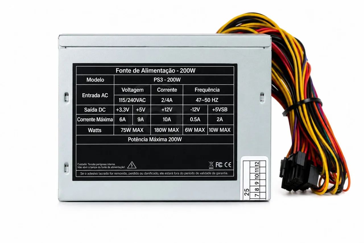 Fonte 200w  Nova - Foto 3
