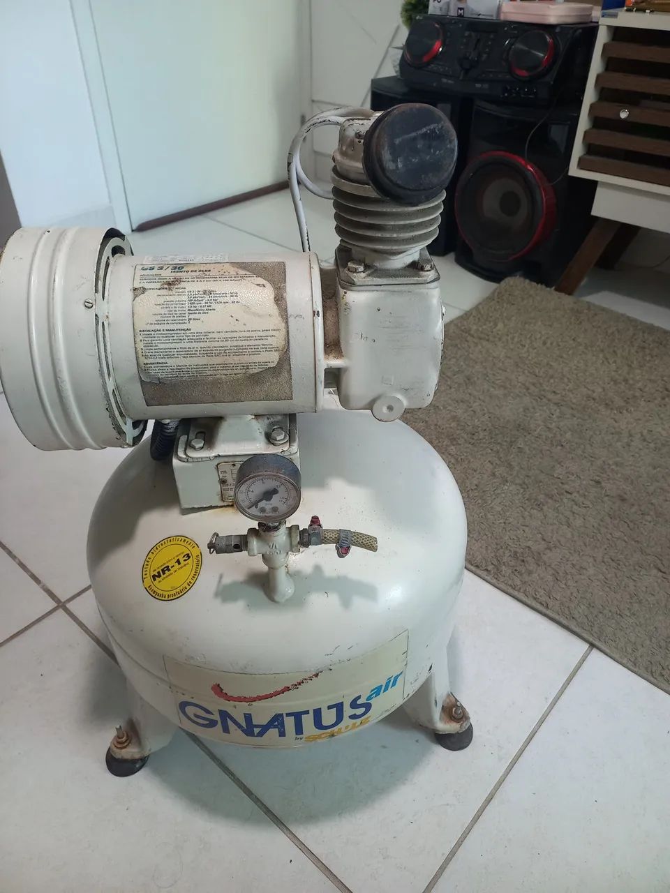 Compressor Odontológico Gnatos GS3/30 isento de óleo  - Foto 5