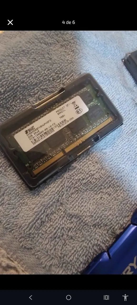 Memória ram para notebook 