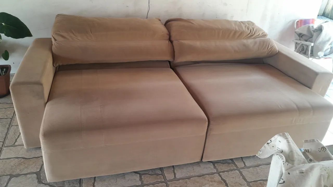 Sofa cama grande reclinavel