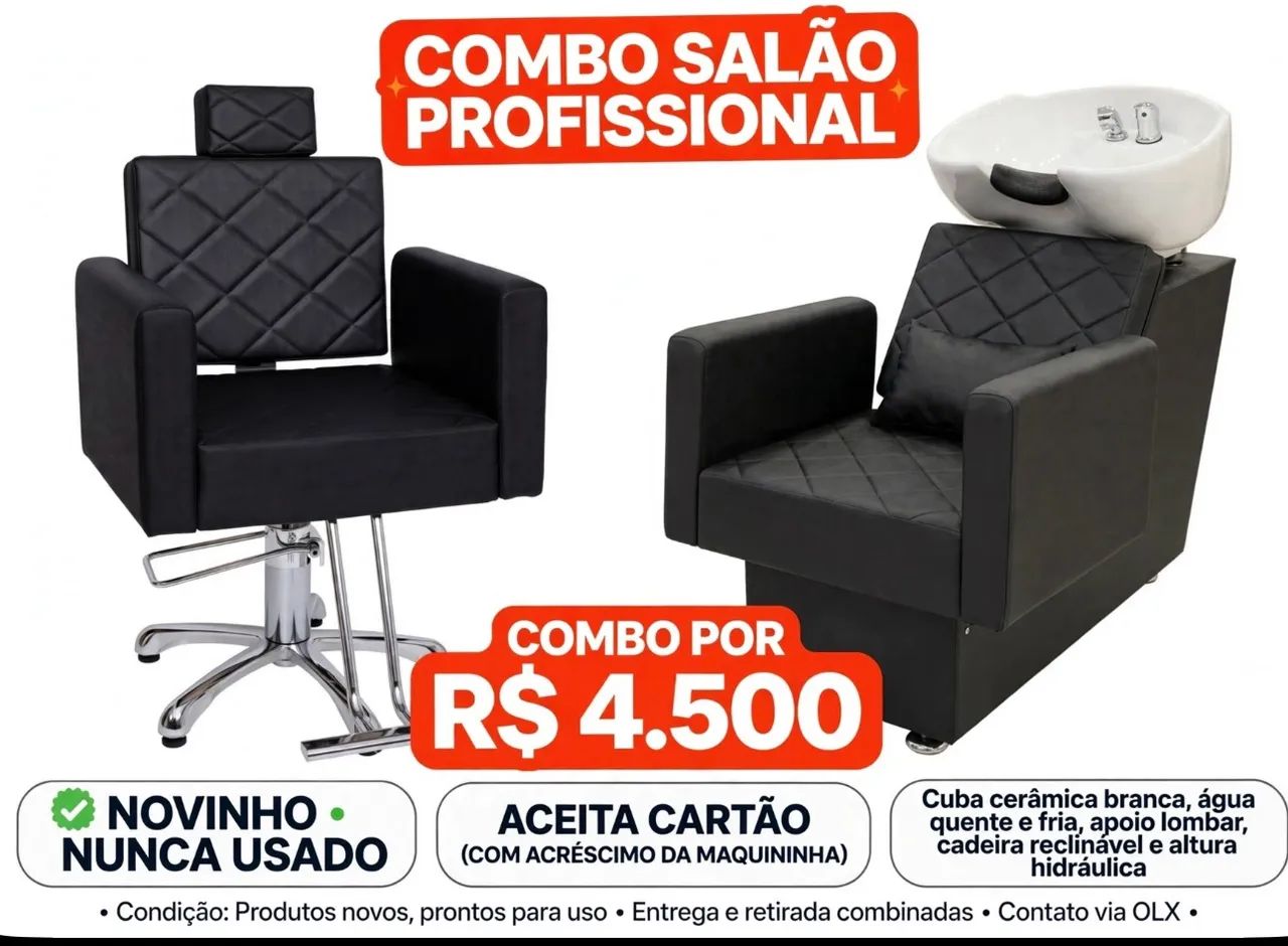 Oportunidade imperdível Combo salão 