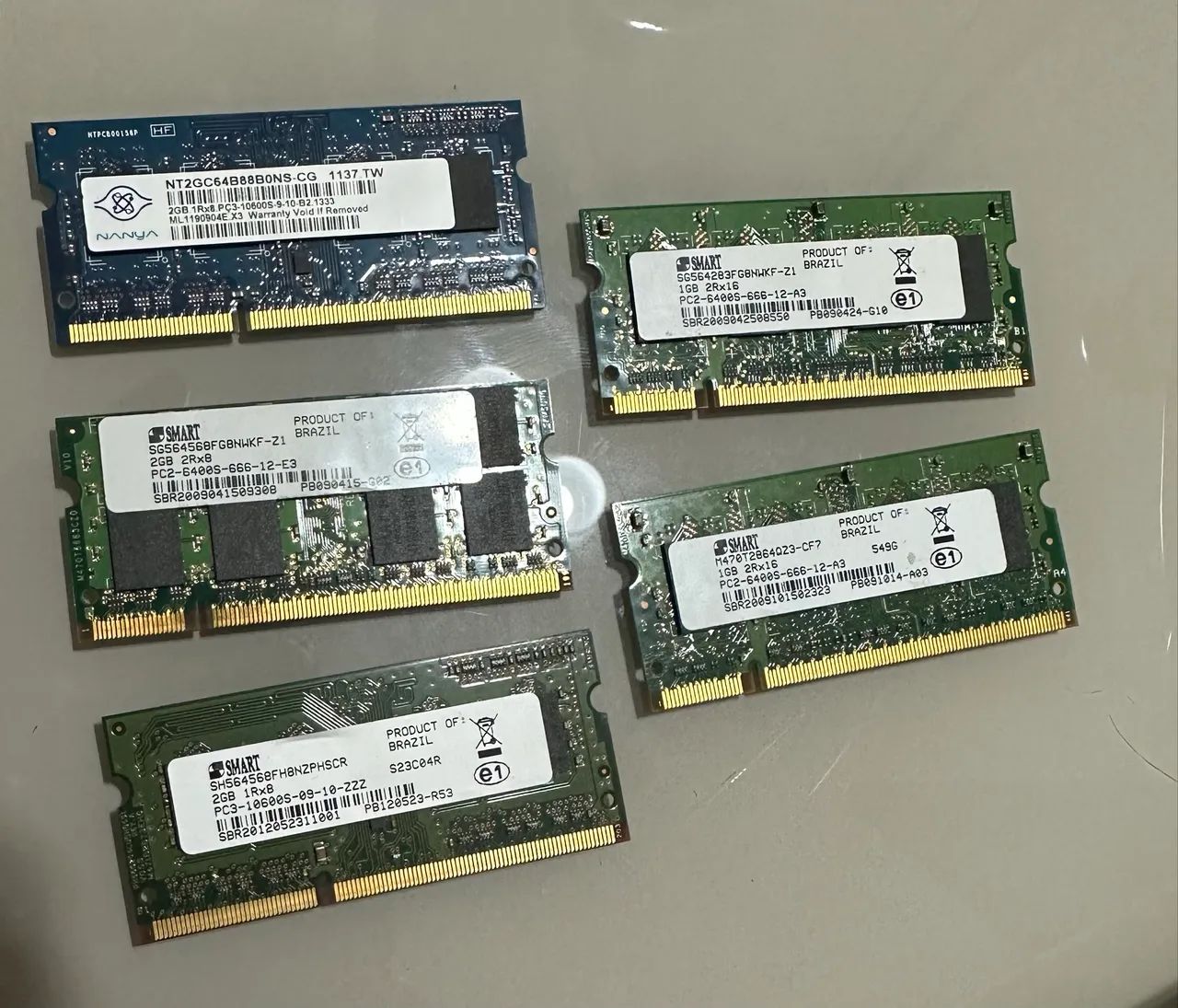 Memórias RAM para notebook - DDR2