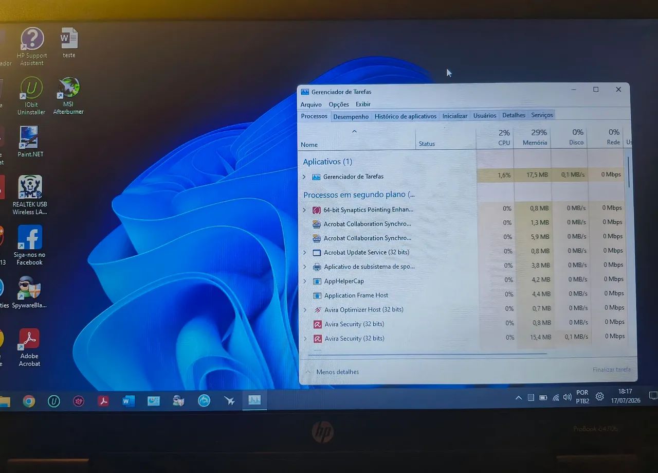 Notebook Probook 6450b - Windows 11 64 bits - 6GB - SSD 111 GB - Foto 3