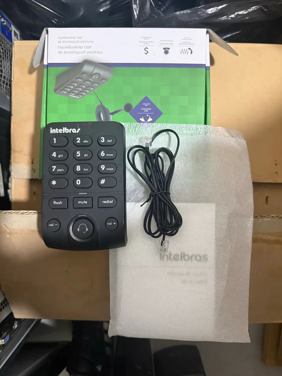 Telefone Headset Intelbras Hsb40 Articular E Compacto