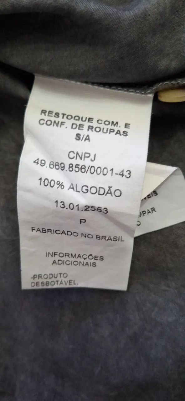 Camisa manga john john tamanho P - Foto 4