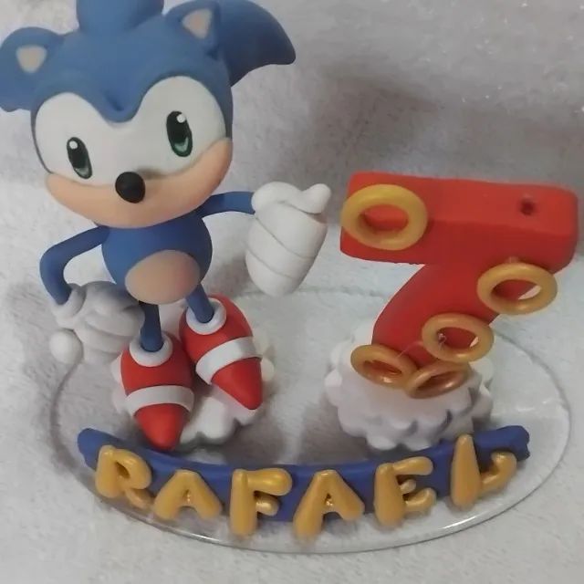 Vela Sonic com nome Rafael - Foto 4