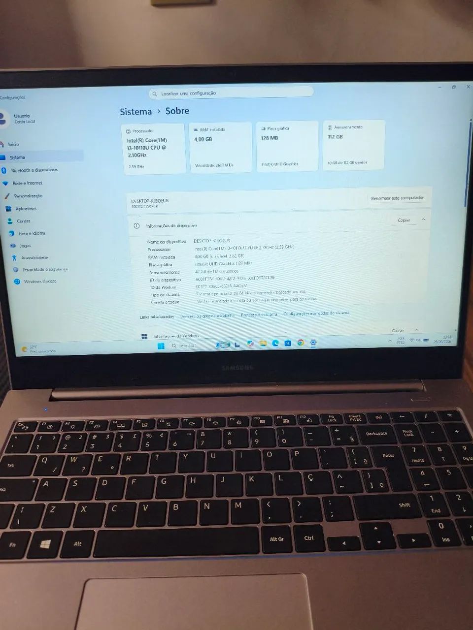 Notebook Samsung book, processador Intel i3 com SSD, Ideal para trabalho  - Foto 3