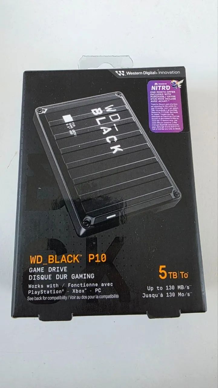 HD externo portátil de 5 TB WD - Compatível com PS5, Xbox, PC, MAC  NOVO !!!! - Foto 2