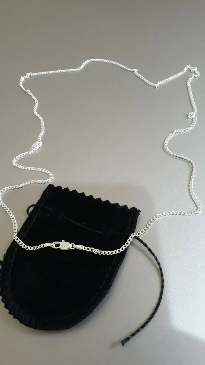 Cordão de prata novo - Foto 2