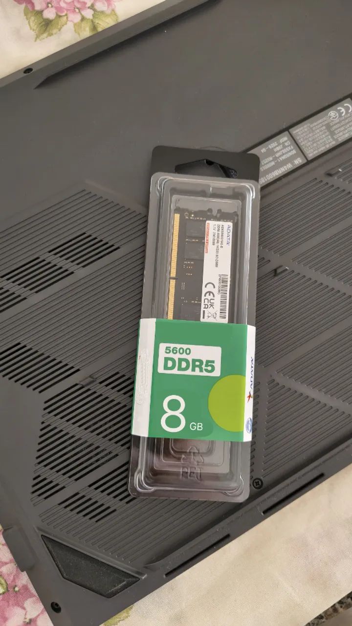 DUAS RAM de 8gb 5600mhz NOTEBOOK