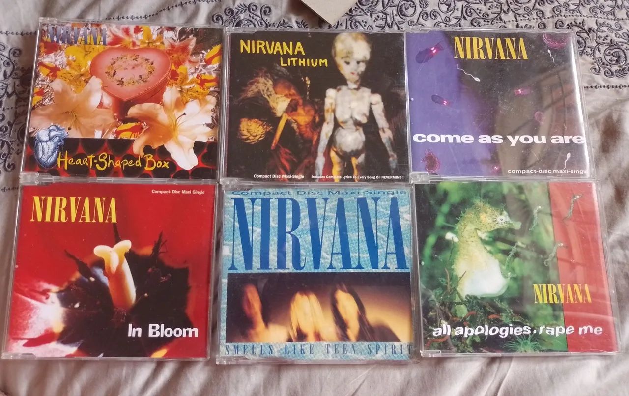 Box Set de Singles do Nirvana 1995 importado  6 cds - Foto 3