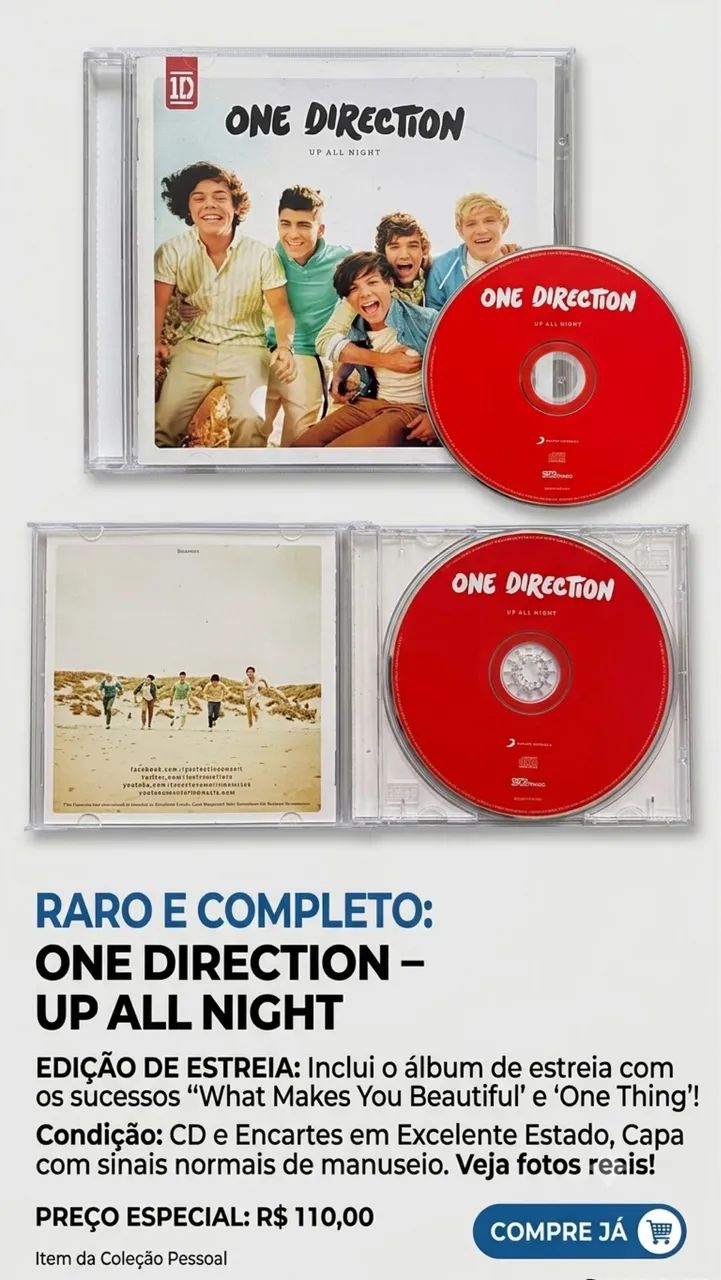CD E DVD ONE DIRECTION - Originais 