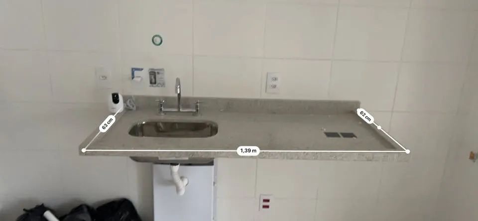 Pia/Bancada de Granito com Cuba e Torneira - Foto 5