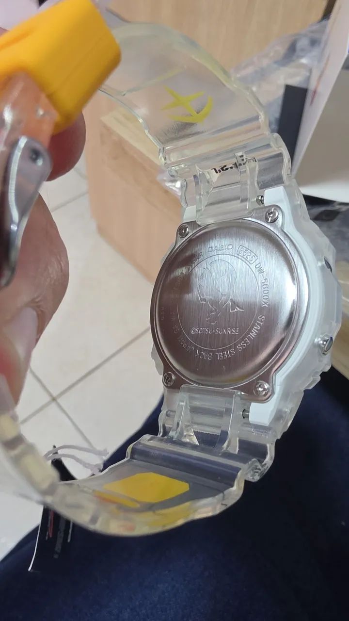 Casio Edição Limitada Gundam RX-78-2 Dw5600 gm26-7dr - Foto 4