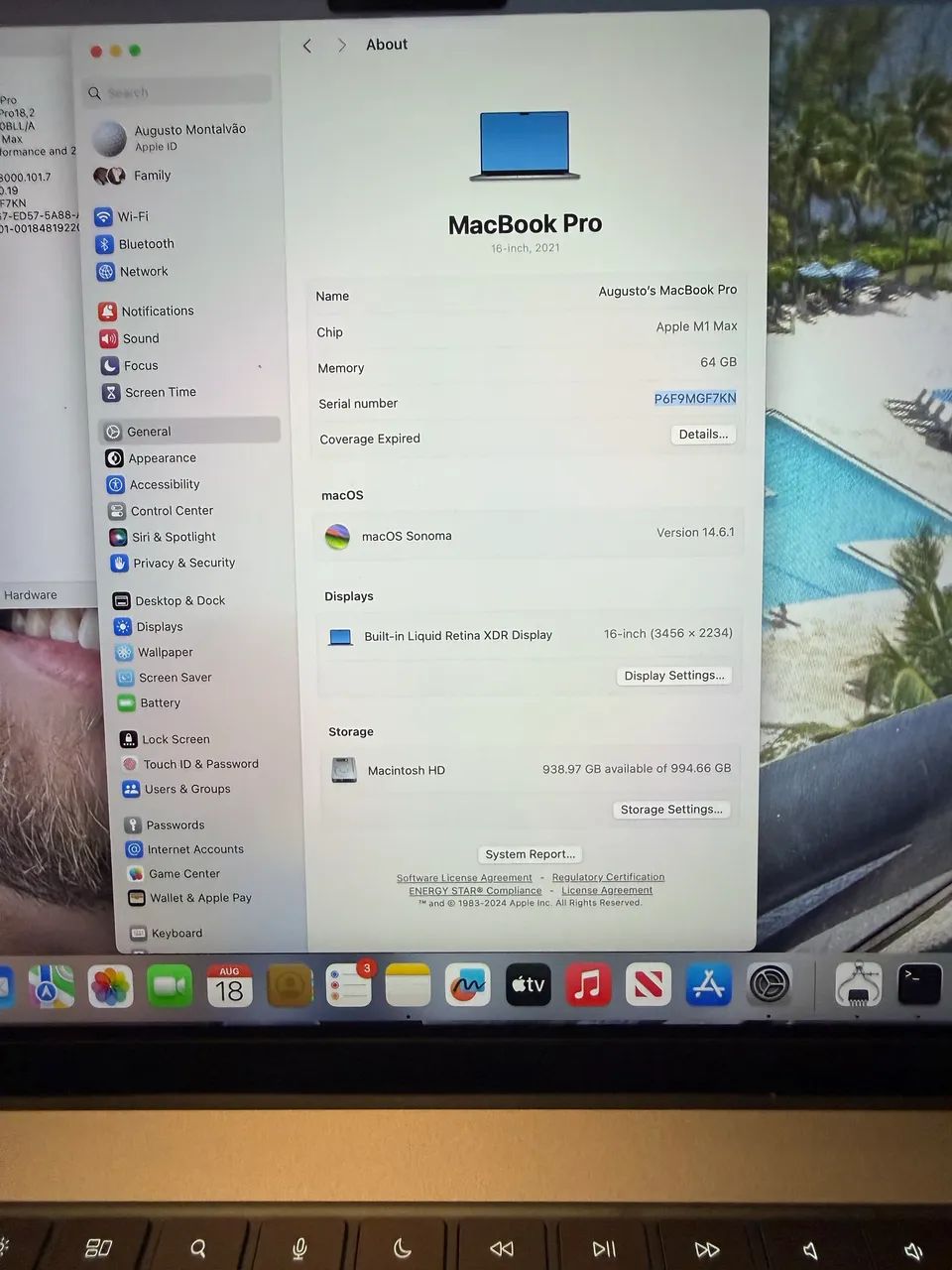 MacBook Pro 16 M1 Max 64GB RAM | 1TB SSD | 24-Core GPU | - Foto 3