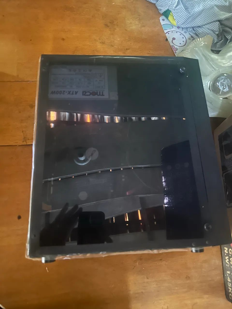 Gabinete com lateral de vidro e led + placa mãe  - Foto 2
