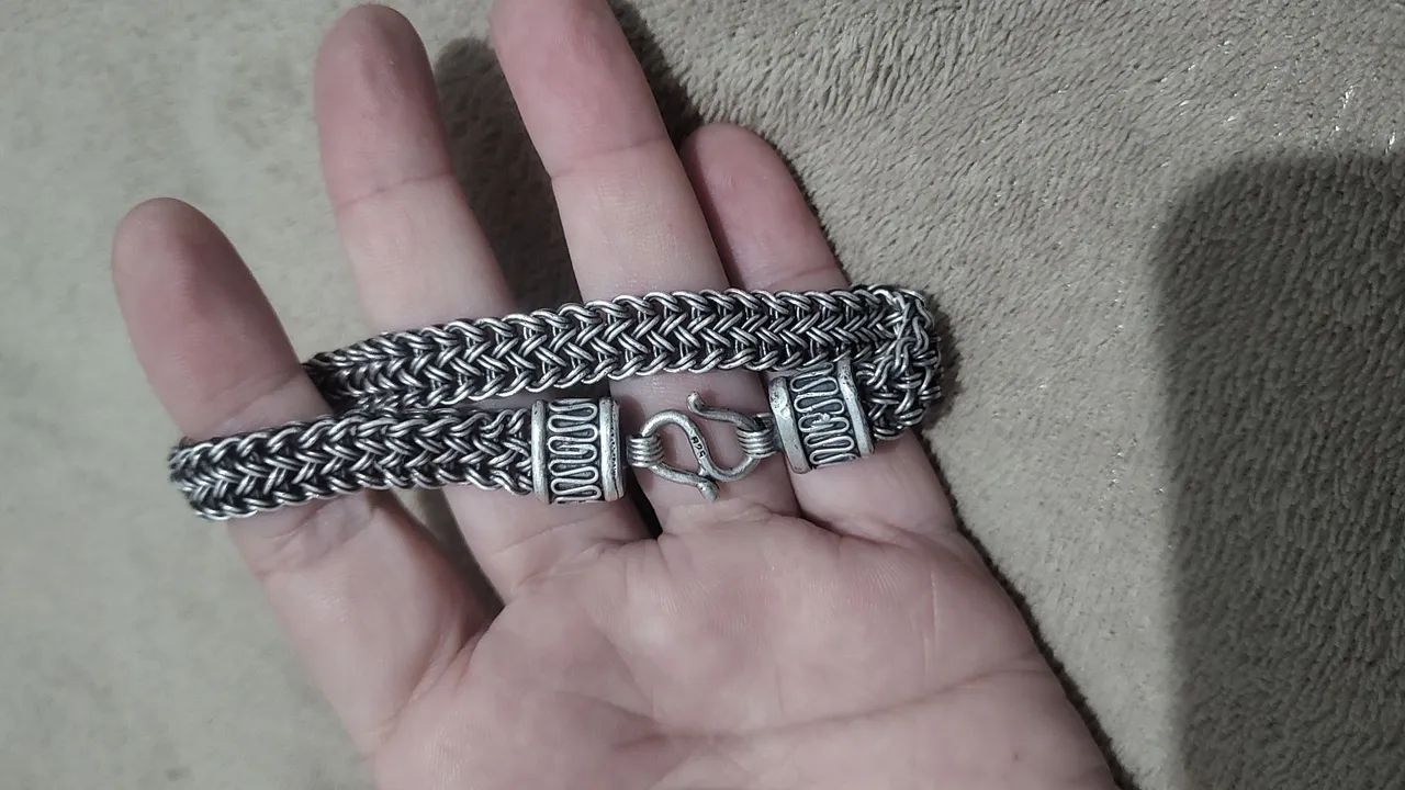 Pulseira prata de bali 925  - Foto 3