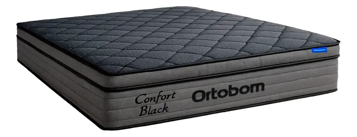 Conjunto Box SOLTEIRO Confort Black ORTOBOM - Entrega Grátis Fortaleza - Foto 3