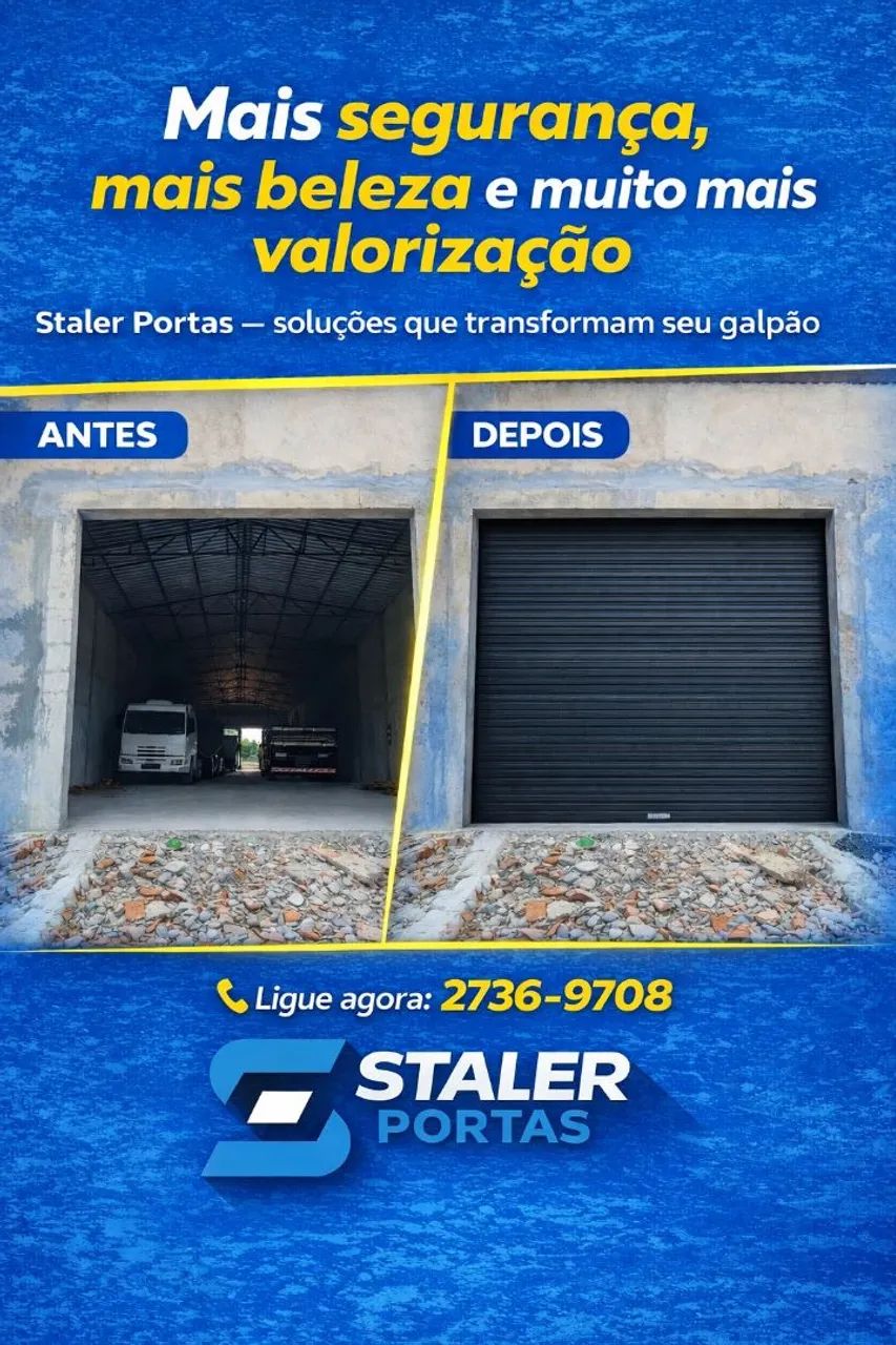 Porta de aço de enrolar automática ( valor sob medida)