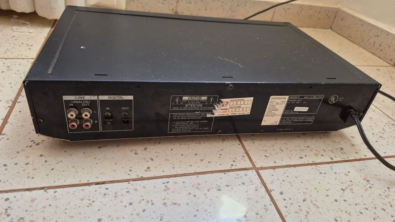 Gravador e Reprodutor Sony Minidisc Deck MDS-JE510 - Foto 5